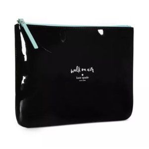 KATE SPADE "Walk On Air" Patent Cosmetic Pouch